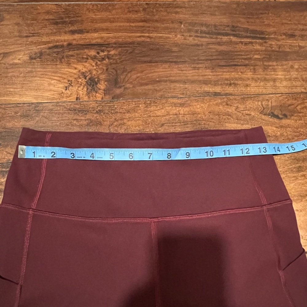 Lululemon Burgundy Leggings Size 6 - Picture 7 of 9